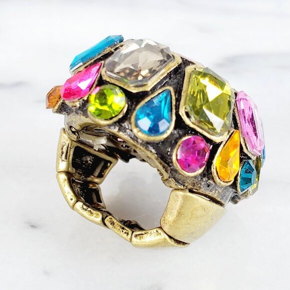 Chunky Jewel Gem Crystal Ring‎ - Picture 11 of 15